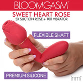 Sweet Heart Rose 5X Suction Rose + 10X Vibrator